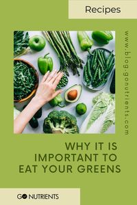 We all know that vegetables are good for us. Did you know that adding dark green vegetables to your diet is especially good for you? Well, now you do!