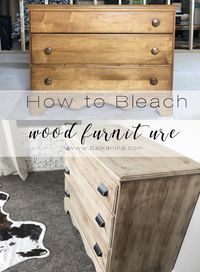 How To Bleach Wood Furniture