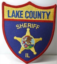 New Illinois Lake County Sheriff Shoulder Patch Badge Cloth L 3.5" X 4.5" 2010 | eBay