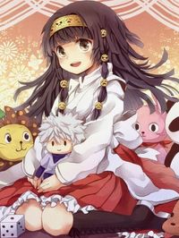 3 Sets of Alluka Zoldyck Cosplay Costume, Wig, Props and Accessories - CosplayFU.com