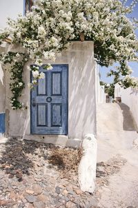 Door detail, typical house, Aljezur, Algarve, Portugal