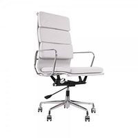 High back genuine leather soft pad office executive chair with 5-star aluminium alloy frame base #ExecutiveChairs #OfficeChairs #DeskChairs