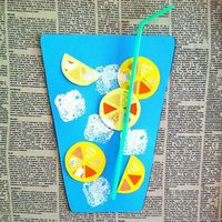 Craft Time {Paper Lemonade} for August Calendar topper idea