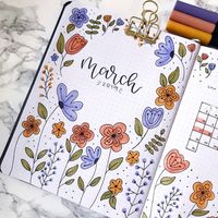 tulip bullet journal theme - Google Search