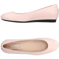 Tod's Ballet Flats ($725) ❤ liked on Polyvore featuring shoes, flats, light pink, ballerina shoes, leather ballet shoes, ballet shoes, ballerina pumps and tods shoes