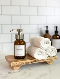8oz Amber glass foaming soap dispenser. Inspired by the vintage apothecary bottles, these beautiful, glass replicas come with a metal foaming pump and waterproof, designer label.Frugal and gorgeous way to help stretch your liquid soap and give your kitchen or bathroom a luxurious feel.>DIMENSIONS: 2.5" x 6.5"Choose from Black or Silver Metal pumps.All bottles arrive empty and ready to fill with your own handmade soap or favorite brand.________________TIPS FOR REFILLING YOUR FOAMING BOTTLE:Pou