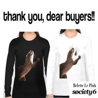 #amblonyx #otter #apparel #lines #whimsical #animals #animalart #society6 #belettelepink