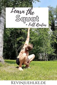 The Squat is an ancient human movement pattern and there are many reasons why you should use them regularly. Say Sayonara to your back pain, improve hip mobility, work more efficient at the ground and build healthy legs - just to name a few benefits. Let's get at this move! #squat #fitness #mobility #calisthenics
