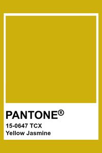 PANTONE 15-0647 TCX Yellow Jasmine #pantone #color