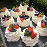 Mini Pavlovy - Víkendové pečení