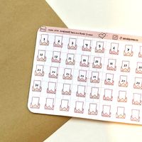 Excited to share this item from my #etsy shop: Happy Mail date cover sticker sheet, happy mail number planner stickers, kawaii date sticker sheet, cute number journal stickers, bujo #backtoschool #pink #cutedailystickers #happymaildatecover #numberstickers #kawaiibujostickers #happymailstickersheet