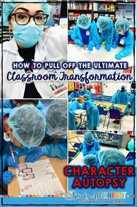 How Teachers Can Pull off the Ultimate Character Autopsy Classroom Transformation For Any Text. Your students will love the hospital inspired classroom transformation! Students use the body biography characterization strategy to perform a character autopsy. classroom set up, groups, assessment, finding the fun materials to create this memorable activity any time of the year for any text. Finding textual evidence and text based responses have never been this much fun.