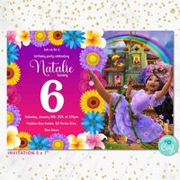 Editable encanto Isabela birthday invitation Editable encanto birthday invitation encanto birthday party invitation editable birthday invite by Pixifully on Etsy