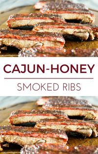 Cajun Honey Glazed St. Louis Pork Ribs via @searedandsmoked