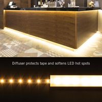 Armacost Lighting RibbonFlex Aluminum LED Tape Light Flat Channel and Diffuser System Mounting Hardware (5-Pack)-960050 - The Home Depot