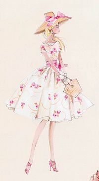 (••) fashion illustration Barbie Illustration by Robert Best
