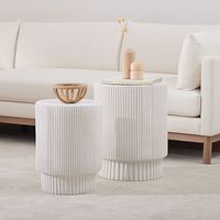 Fluted Side Table (13"–16") | West Elm