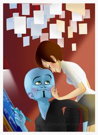 "Finally Friday" by *lily-fox on deviantART. Megamind and Roxanne #fanart #megamind