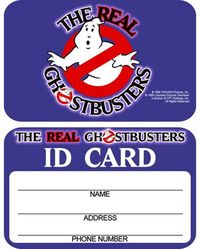 Real ghostbusters ID card.