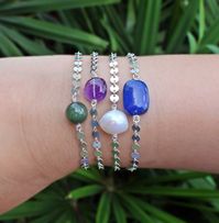 Pearl 925 disc chain bracelet, pearl silver bracelet, white pearl bracelets, wedding bracelet, 925 silver gifts, handmade bracelets, prom
