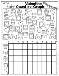 Valentine Color, Count and Graph!