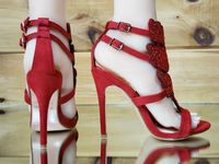 Bella Luna Fairy Wings 4.25" High Heel Sandal Stiletto Shoe Red 6-10 – Totally Wicked Footwear
