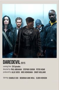 minimal polaroid series poster for daredevil