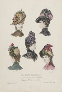 1887 France, Millinery Print | LACMA Collections