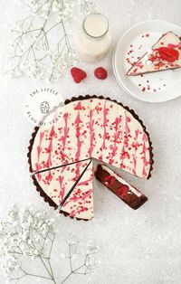 Vegan Raspberry Chocolate Tart