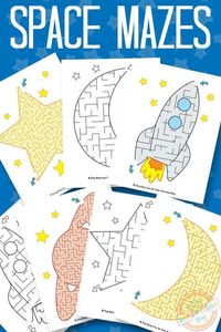 Space Themed Kids Activities - Printables, games, recipes, and more! These are perfect for a lazy summer day!