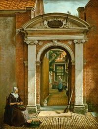 Wybrand Hendriks - Poort van het hofje van Bakenes 1815