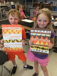 Jamestown Elementary Art Blog: Kindergarten Native American blankets