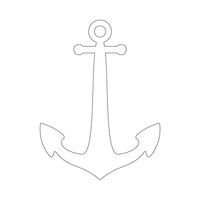 Anchor Stencil | Free Printable Stencil Templates