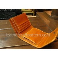 bag sewing patterns short wallet patterns PDF SWP-03 leather craft leather working leather working patterns bag sewing