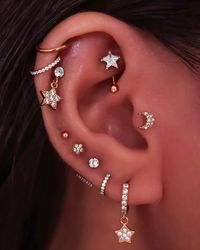 Glitter Crystal Pave Eternity Hinged Segment Hoop Ring Clicker – Impuria Ear Piercing Jewelry