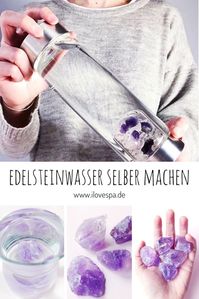 Edelsteinwasser herstellen zuhause & Edelstein Wasser zum Mitnehmen mit der Vitajuwel Edelsteinflasche - Alles, was ihr über die Edelsteine Wirkung und Edelsteinwasser wissen müsst #spiritualität #crystals #edelsteine #wasser #selbermachen