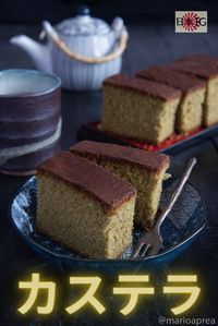 Uno dei dilci piu famosi e semplici da fare della cucina giapponese #ricetta #cucina #giapponese #sweet #food #kasutera #matcha