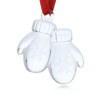 Tiffany & Co. Mittens Ornament in crystal, mini*
