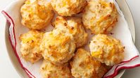Surprise your family tonight by serving up a batch of these melt-in-your-mouth cheddar garlic biscuits—dare we say they’re better than the kind you’d order at a restaurant? With the help of handy Bisquick™ mix, this homemade cheesy biscuit recipe takes a simple 15 minutes to make and is as easy as can be with no kneading or proving required. Simply mix up your dough, drop it by the spoonful onto a cookie sheet and bake away! Whether you use your cheesy biscuits as the base for an egg and ...