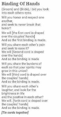 The Binding of Hands