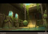 ArtStation - Peaceful Temple Concept Art, Pierre Vrel