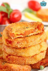 Fried Red Tomatoes (in oil or air fryer) - The Country Cook