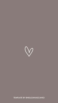 Love, heart template for Instagram Highlights Stories by @helloanascanio / Plantilla amor, corazón para destacados de Instagram Stories