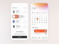 Coffee app UI exploration for Milkinside by Gleb Kuznetsov ✈ on Dribbble