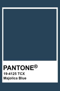 Pantone Majolica Blue