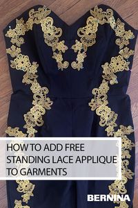 There are so many ways to add machine embroidery to garments! To learn how BERNINA Ambassador, Sarah Joiner used free standing lace to create a vintage inspired jumpsuit, visit the blog at weallsew.com.