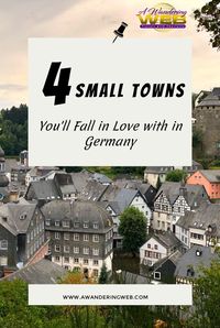 Small, charming towns in Germany make this country a fantastic travel destination for people that love food, history and the intimacy of a town. Take a peek at 4 small towns that you will fall in love with in Germany! Ever wanted to visit a country that has it all? Germany should be on your travel itinerary this year. #germany #smalltowns #traveldestinations