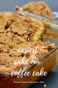 1 yellow cake mix 1/4 C unsalted butter melted 1 C brown sugar 1 C chopped pecans or nut of your choice 3 large eggs 1 1/2 C sour cream