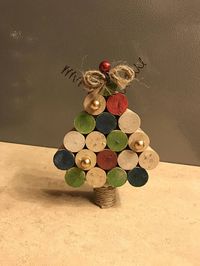 Adorable handmade Christmas Trees from wine corks! These come in different sizes, this being the medium option! These are hand painted as well. Perfect for entryways, mantels, living area, entryway, etc.