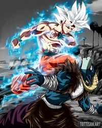 Goku vs Moro - Dragon Ball Super // Instagram créditos: @tottisan.art